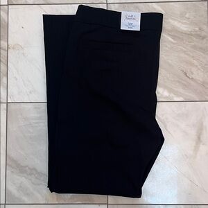Croft & Barrow The Tummy Control Pants in black. Size 18 Long